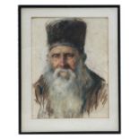 Russian School - Portrait of an Elderly Jewish Gentleman - indistinctly signed & dated 1937 lower