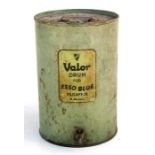 A Valor Esso Blue paraffin drum, 43cms (16.75ins) high.