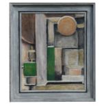 Ida White (modern British) - Abstract Study - oil on board, framed, 33 by 41cms (13 by 16.2ins).