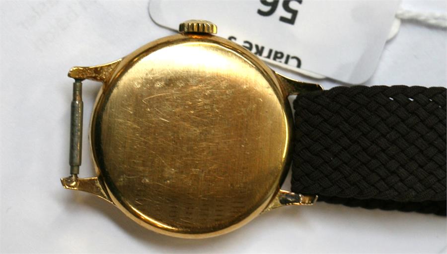 An 18ct gold cased gentleman's Longines wristwatch, the silvered dial with baton and Arabic - Image 2 of 5