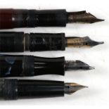 A group of four fountain pens, to include 'The Nova' and 'The Salisbury' no. 2 (4).