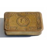 A WWI Princess Mary Christmas tin.Condition ReportGood hinge and no splits