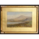 E A Warrington (19th century School) - Highland Loch Scene - signed & dated '90 lower right,