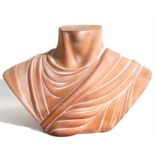 An Italian terracotta bust inscribed 'Chaumette, Paris' to the back, 30.5cms (12ins) high.