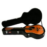 A 12-string acoustic guitar and case.