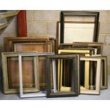 A large quantity of glazed and unglazed picture frames.