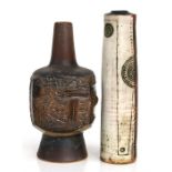 Two mid 20th century Studio Art Pottery vases, the largest 35cms (13.75ins) high. Condition Report