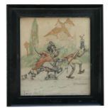 H C Sandy, early 20th century, 'Tally Ho!', watercolour, framed and glazed. 26 by 29.5cm (10.25 by