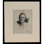 Harold C Harvey (1874-1941) - Portrait of a Gentleman - signed & numbered 3/40 in pencil to
