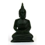 A jade Buddha seated in meditation, 8cms (3.1ins) high. ??est