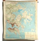 A Hong Kong Government Crown Land & Survey Office map of Hong Kong and Provinces, scale 1:50,000 and