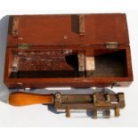 An E R Watts & Son range finder, cotton type mark II, boxed, 26cms (10.25ins) long.