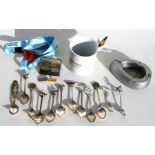 A quantity of Royal Air Force and other Aviation related items including spoons and a Spirit of St