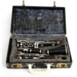 A model 35 clarinet by Besson of London, model no. 285445, cased.