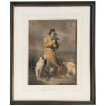 Attributed to Richard Westall (1765-1836) - A Shepherd and his Flock - watercolour, framed & glazed,