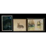 A group of picture, prints and etchings
