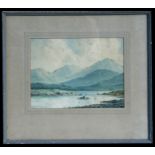 Douglas Alexander (1871-1945) - The Twelve Pins, Connemara - signed lower left, watercolour,