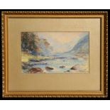 John Bridgewater - British Columbia River Scene - signed & dated December 1916 lower right,