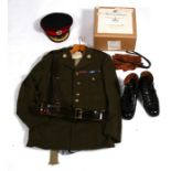 A British Army No.2 uniform belonging to Major P.H. Hall of the Gloucester Regiment, consisting of