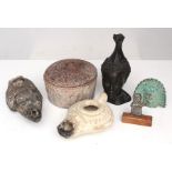 A group of Grand Tour Roman or Greek artefacts.