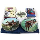 A group of Coalport horse racing themed collector's plates, 27cms (10.5ins) diameter; together