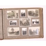 An early 20th century Country House photograph album to include photographs of military weddings,