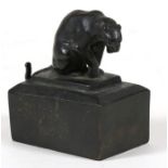 Donald Gilbert ARBS (1900-1961) Bronze figure of a panther, signed to lower edge. 7.5cm (3 ins)