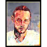 Danielle Hewlett (20th century) - Portrait of a Young Man - signed lower right, oil on canvas,