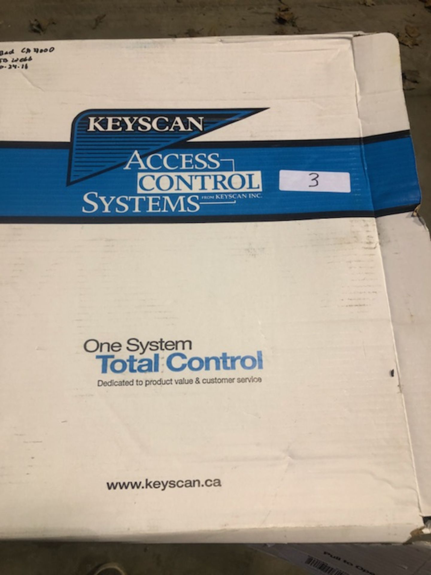 KEY CARD READER SYSTEM MODEL# CA4500 BOX IS NEW MOTHER BOARD IS LABELED BAD
