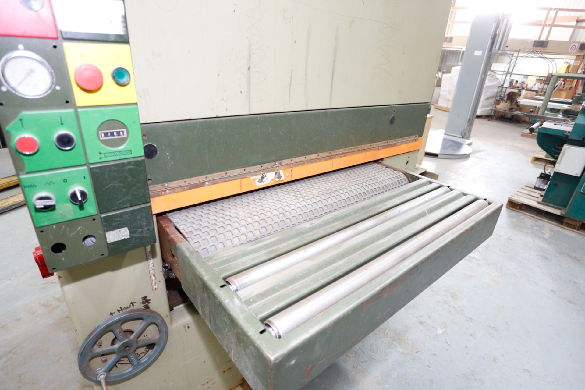 SCM SANDYA WIDE BELT SANDER MOD. CL-92, 2 HEADS, 36" WIDE, 600 VOLTS, S/N: AE00398 / SABLEUSE À - Image 7 of 8