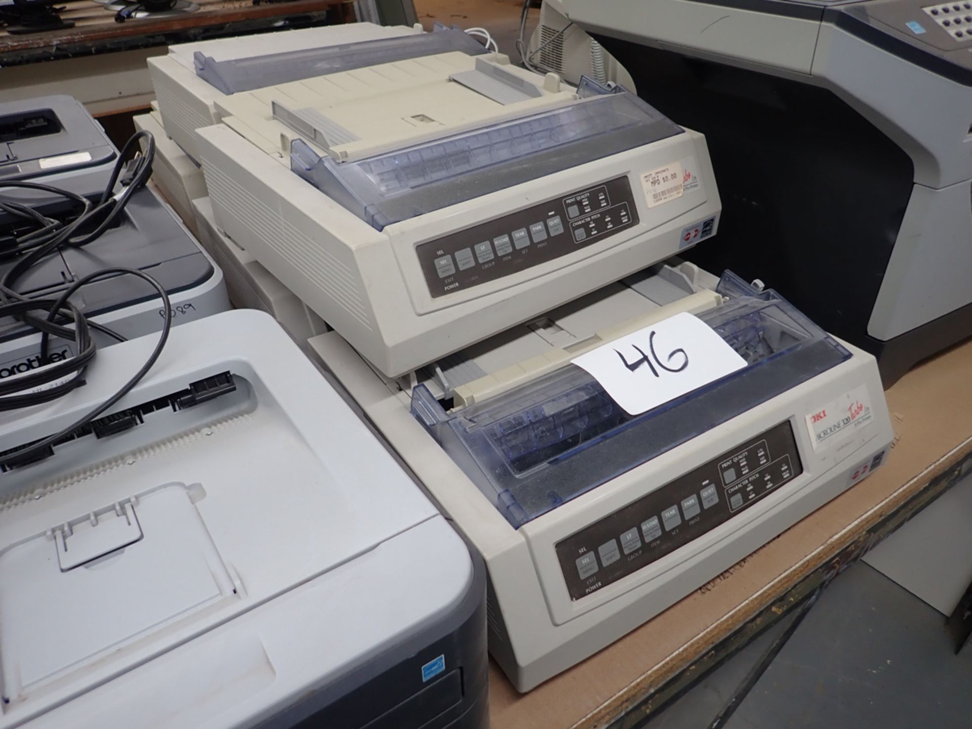 LOT OF (5) OKIDATA MICROLINE PRINTERS / LOT DE (5) IMPRIMANTES OKIDATA MICROLINE