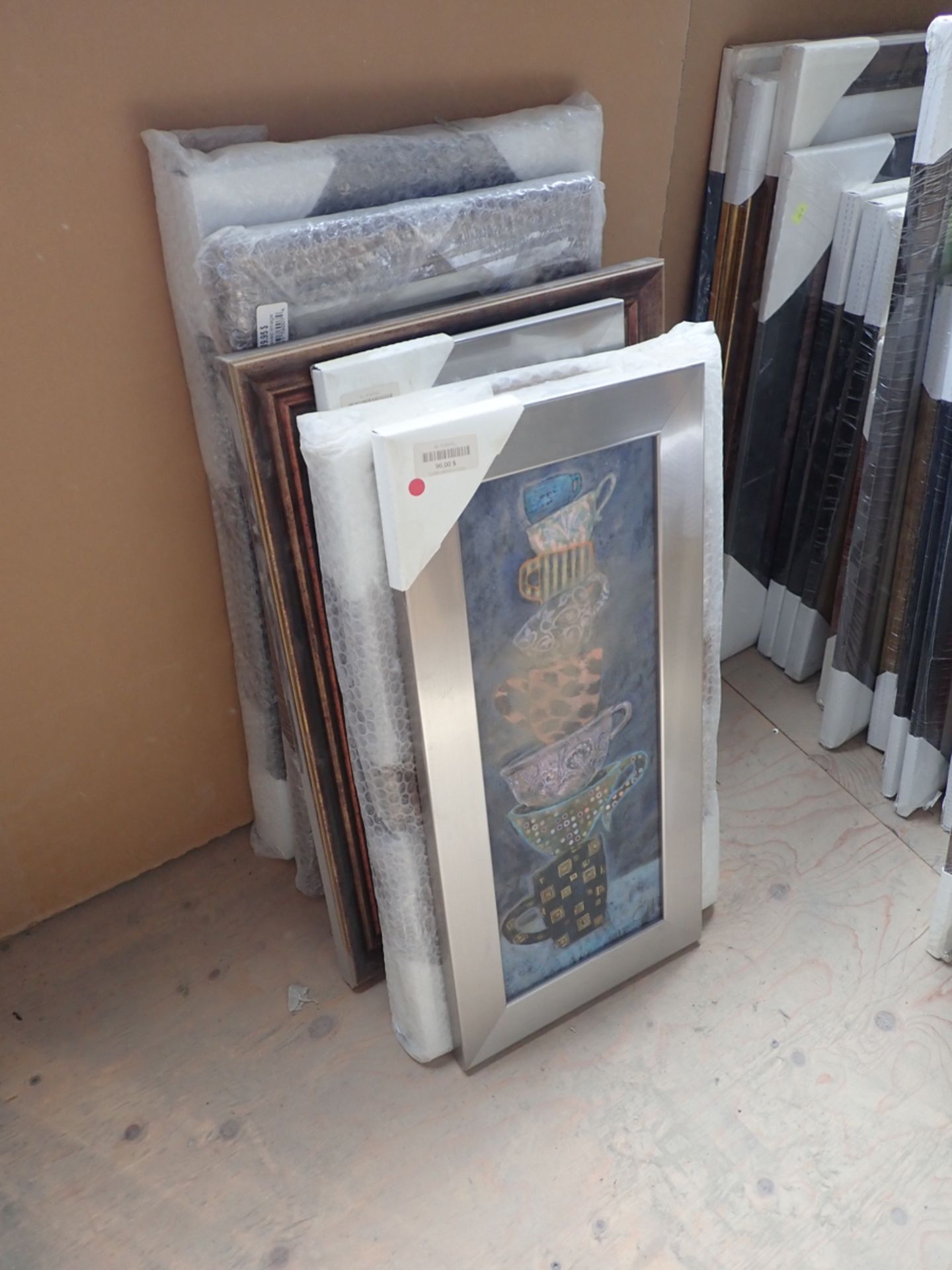 LOT OF ASSORTED FRAMES W/ ARTWORK (+/- 130 PIECES) / LOT DE CADRES AVEC OEUVRE D'ART (+/- 130 - Bild 5 aus 10