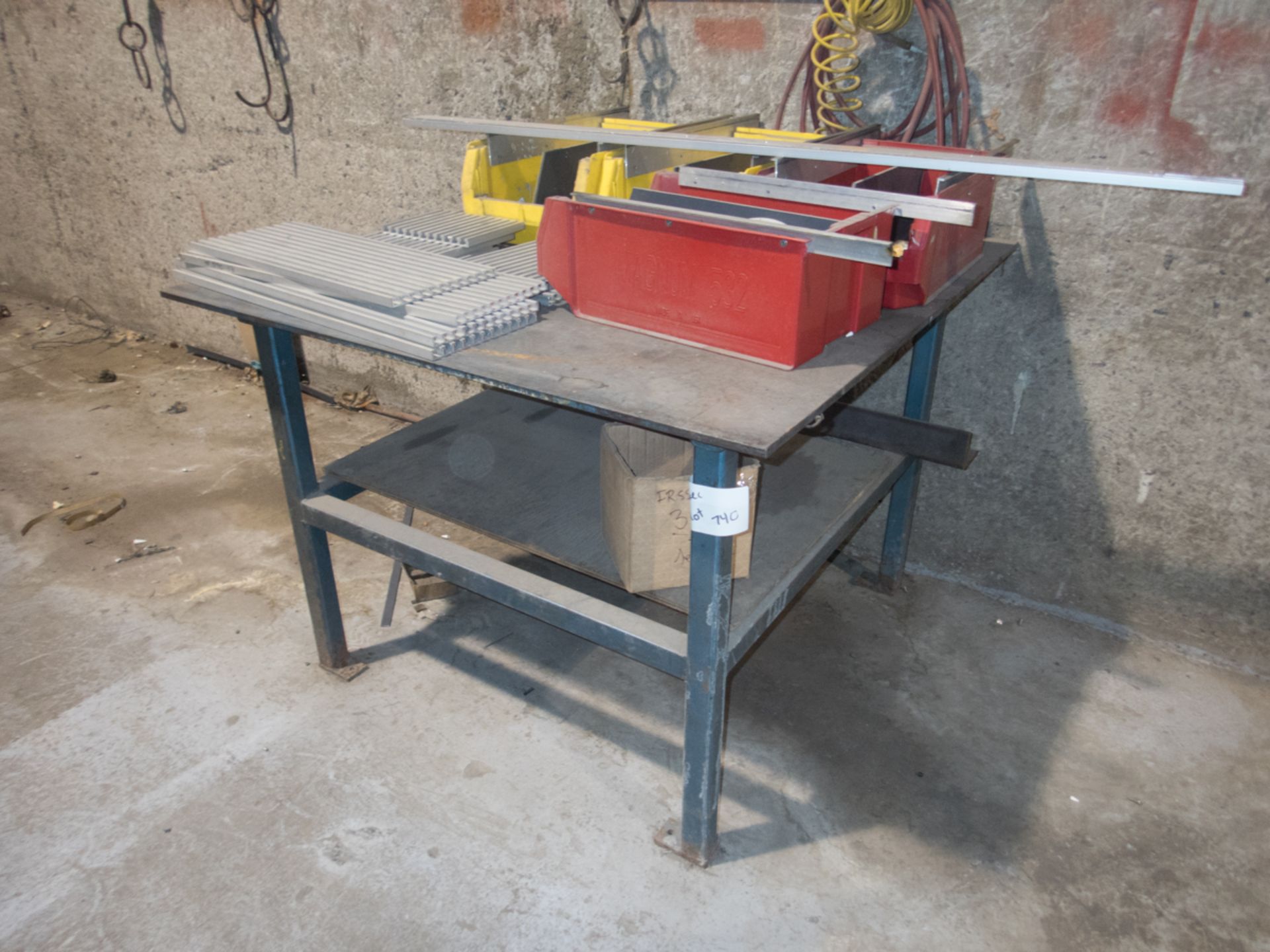(3) ASSORTED STEEL TABLE W/ (1) VISE - Image 2 of 2