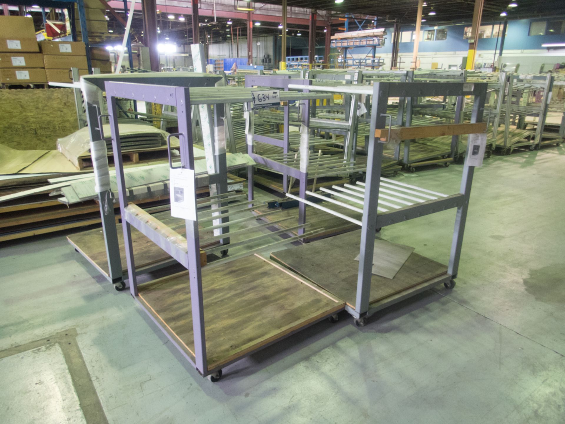 (6) ASSORTED MATERIAL RACKS