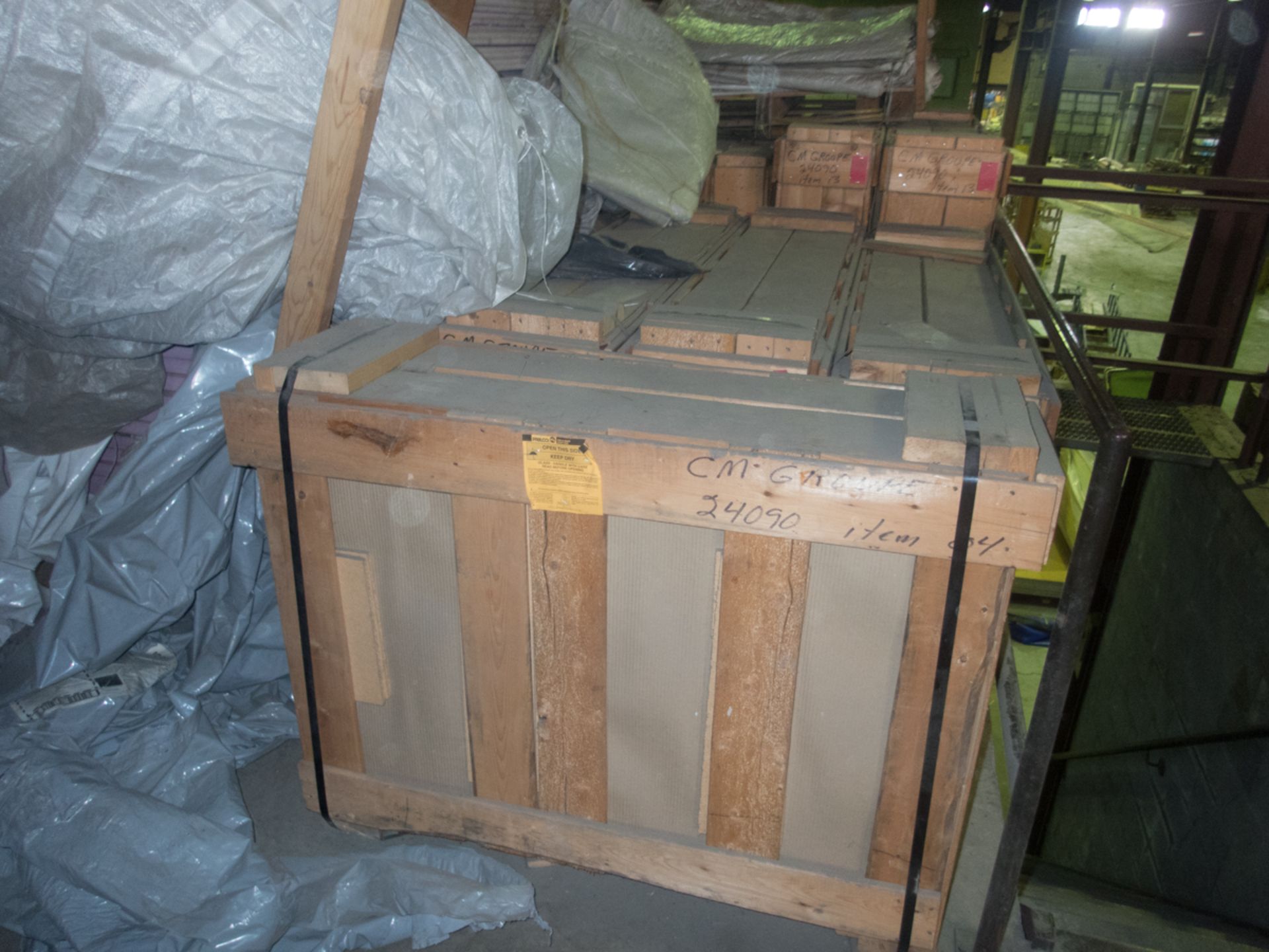 LOT OF ASSORTED STYROFOAM, INSULATION PANELS, GLASS ETC (BASSINETTE/ANTIQUES NOT INCLUDED) - Image 2 of 5