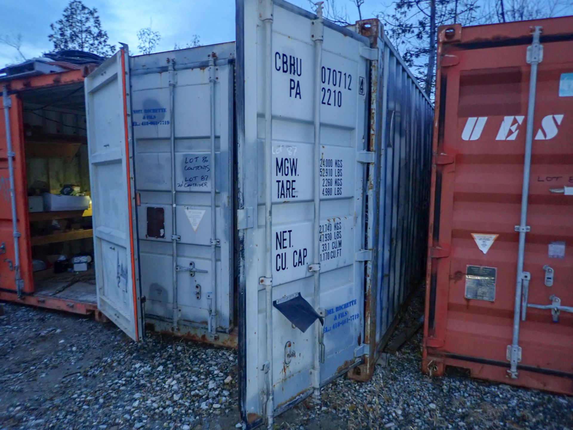 SHERBROOKE: 20' SHIPPING CONTAINER / CONTENEUR MARITIME 20'
