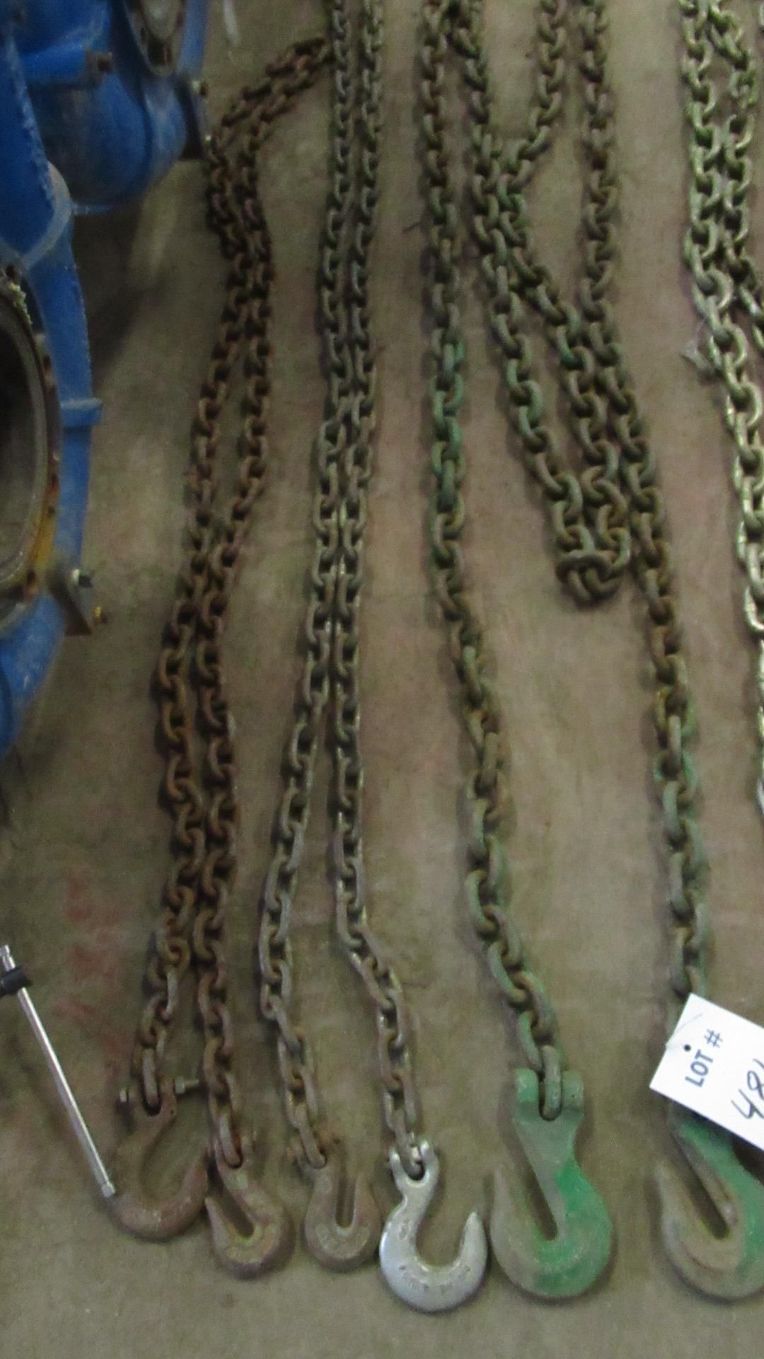 LOT OF 3 LIFTING CHAINS / CHAINES DE LEVAGE