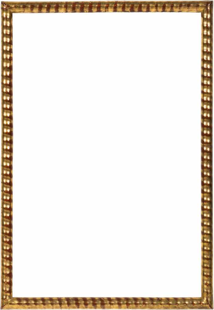 Paar Rahmen, Frankreich 19. Jh.,vergoldet, Rippenprofil, Rücken vergoldet.Lichtmaß (LM): 45,0 × 30,0 - Image 2 of 2