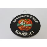 Local Interest - A circular wall hanging for Shepton Mallet, Zum Cider