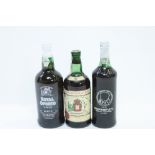 Three bottles of Portuguese port to include Royal Oporto, Real Companhia Velha and Niepoort