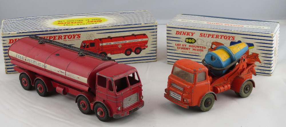 Dinky - Supertoys 943 Leyland Octopus Tanker - Esso, in original box together with 960 Lorry Mounted