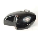 BSA gold star after market cafe racers style fibre glass fuel tank, black, with "BSA gold star"