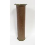 A large WWI German shell case dated 1916, 71cm high