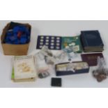 A large quantity of assorted GB coins - Victoria - Elizabeth II, many sorted into plastic wallets