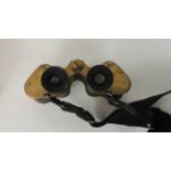 A pair of Indian made binoculars "Mathematical Instrument Office Calcutta 1942"