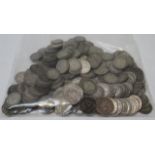 A large quantity of silver & half silver 3d's