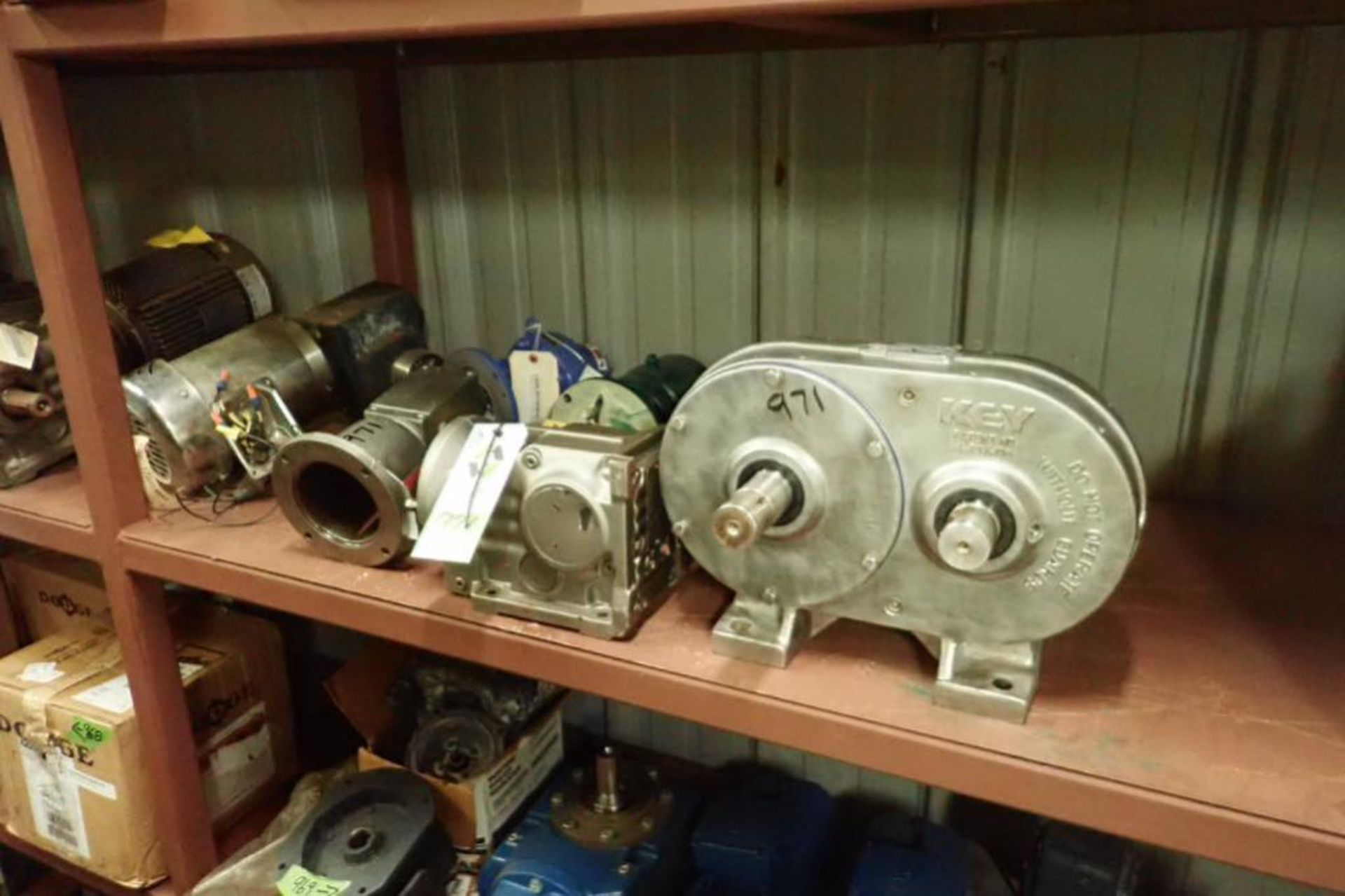 (7) assorted gear reducers and motors ** Rigging Fee: $25 **