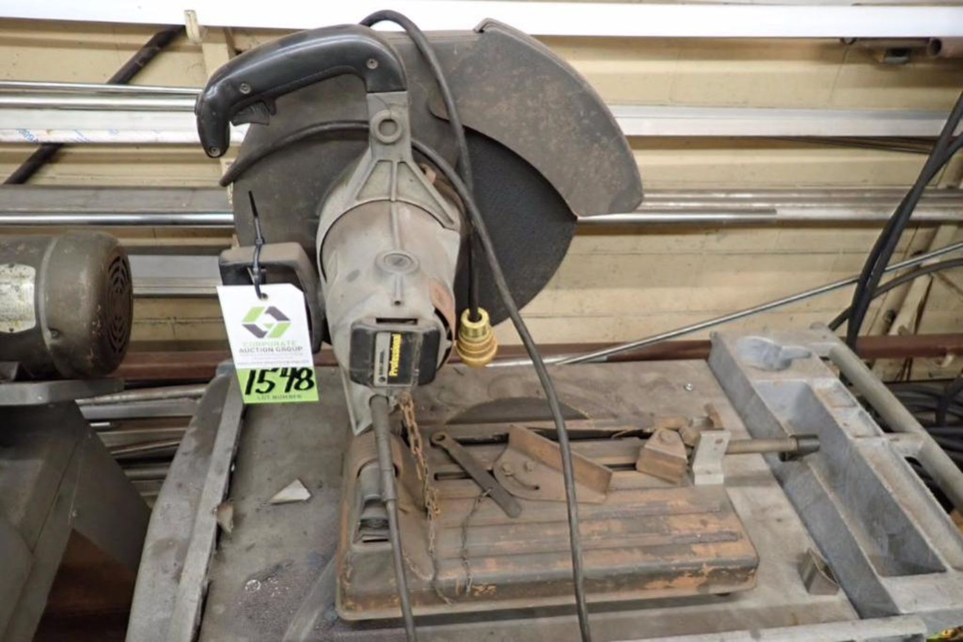 Cart and Black and Decker abrasive cutoff saw ** Rigging Fee: $25 ** - Image 2 of 4