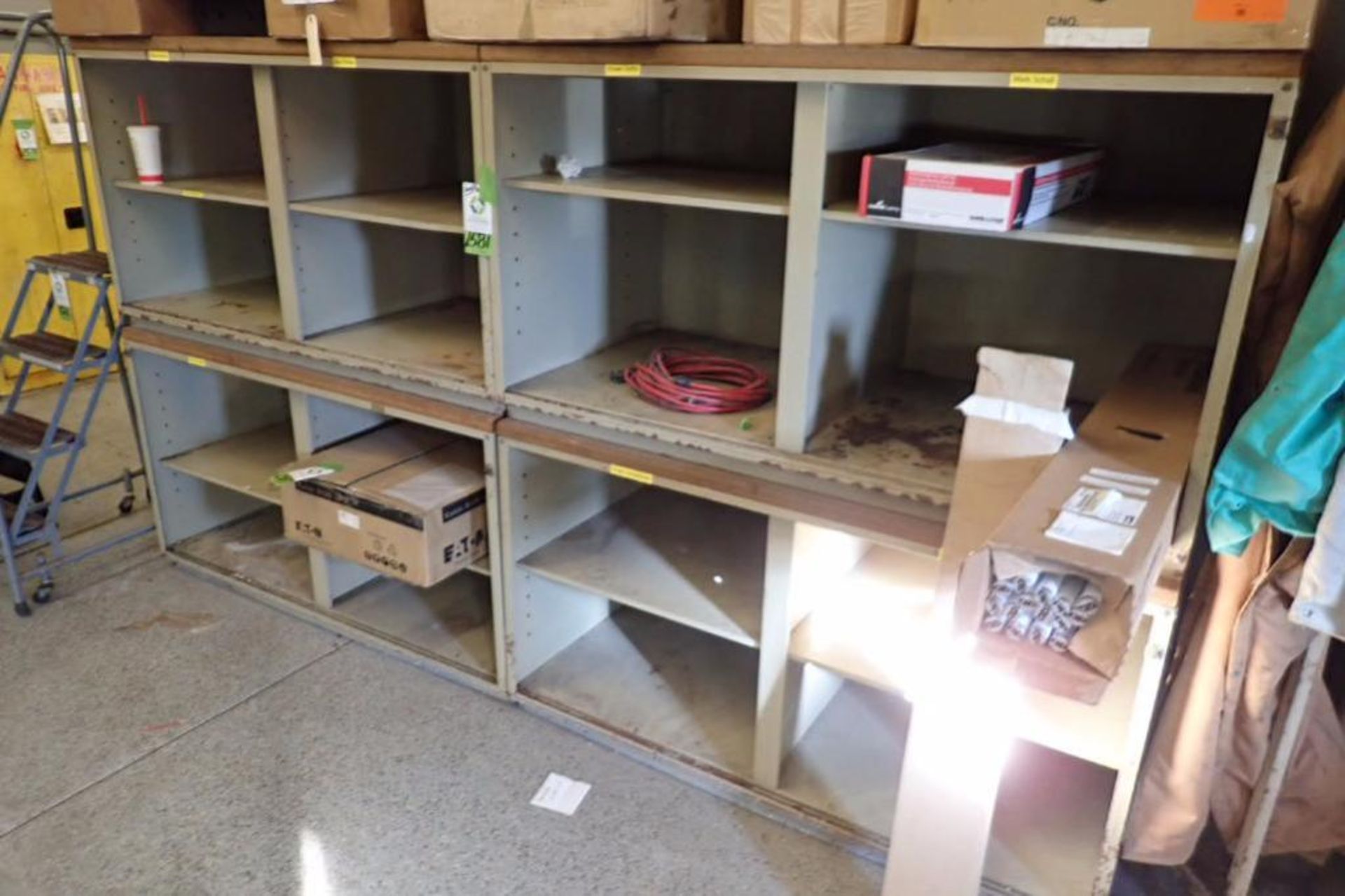 (4) 4-compartment shelves, 60 in. long x 31 in. tall x 30 in. deep ** Rigging Fee: $50 ** - Image 2 of 2