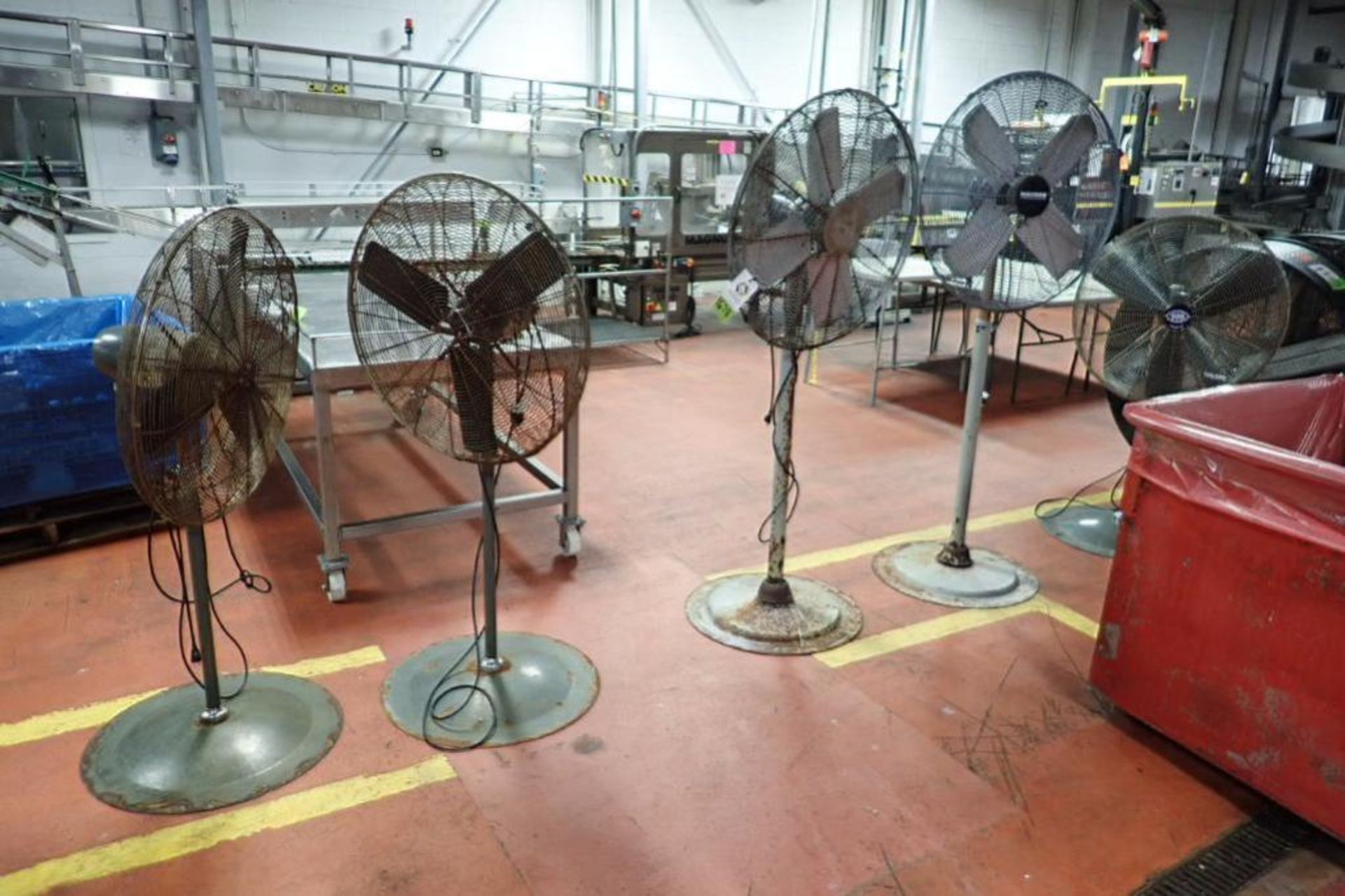 (8) production floor fans ** Rigging Fee: $200 **
